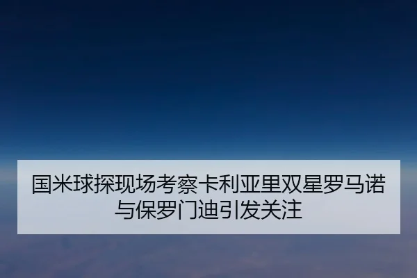 国米球探现场考察卡利亚里双星罗马诺与保罗门迪引发关注